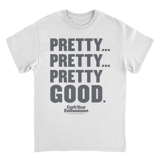 Curb Your Enthusiasm Pretty Pretty Pretty Good Gray Print Dark Heather Mens T Shirt