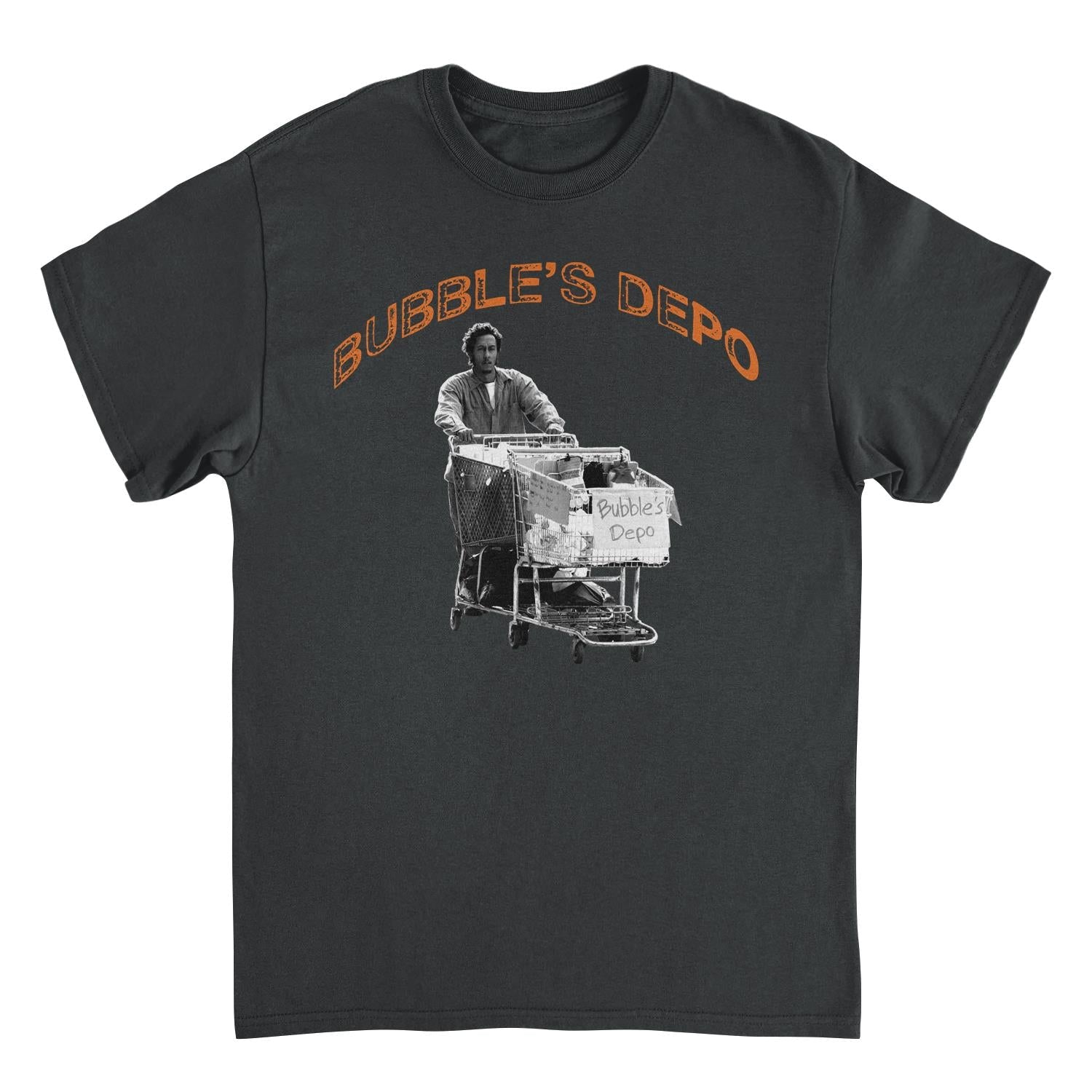The Wire Bubble's Depot Black Mens T Shirt