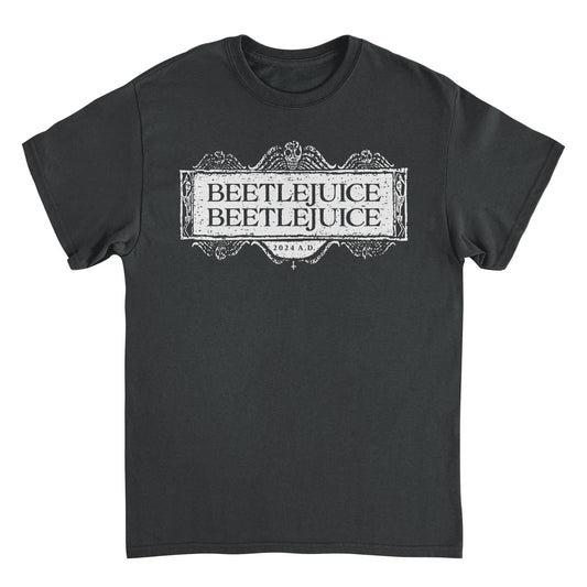 Beetlejuice Beetlejuice Beetlejuice Logo Mens T Shirt