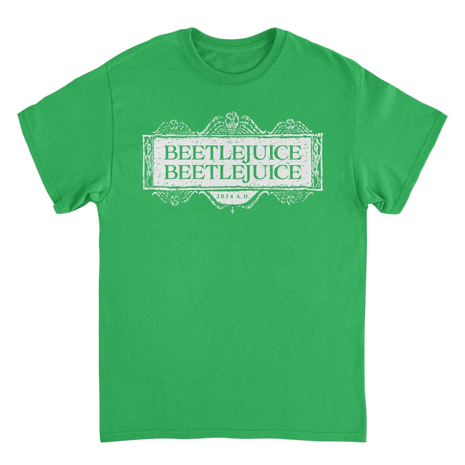 Beetlejuice Beetlejuice Beetlejuice Logo Mens T Shirt