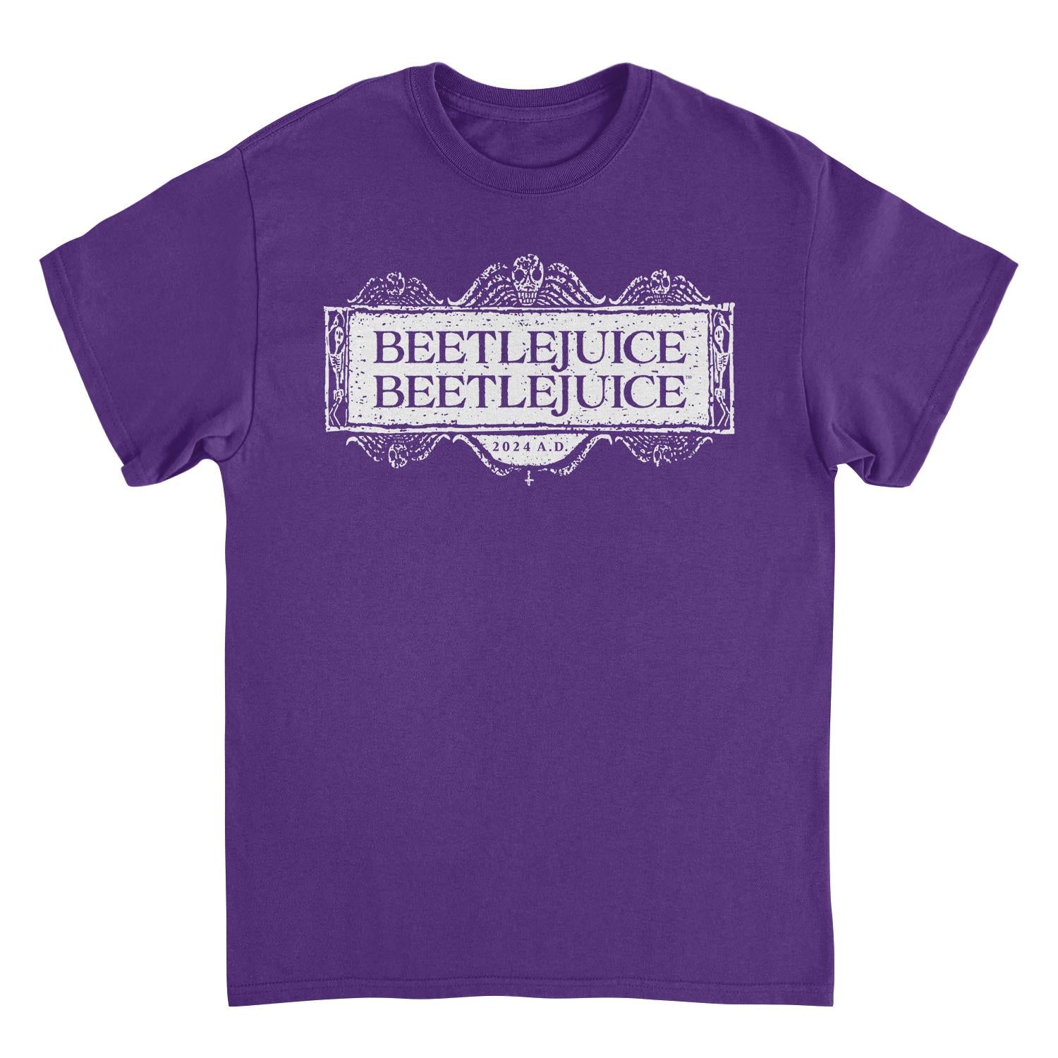 Beetlejuice Beetlejuice Beetlejuice Logo Mens T Shirt