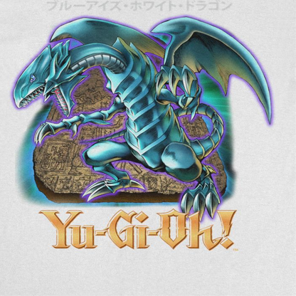 Yu-Gi-Oh Blue Eyes Dragon Mens T Shirt White