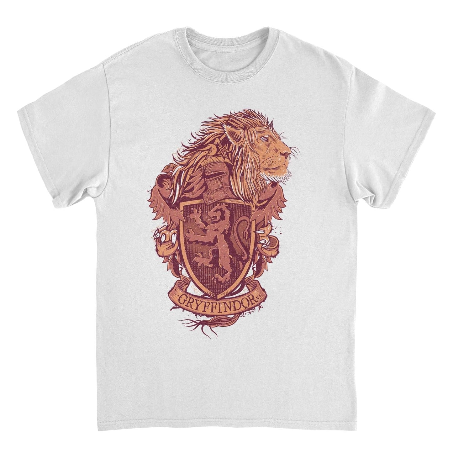 Harry Potter Gryffindor Pride Emblem White Mens T Shirt