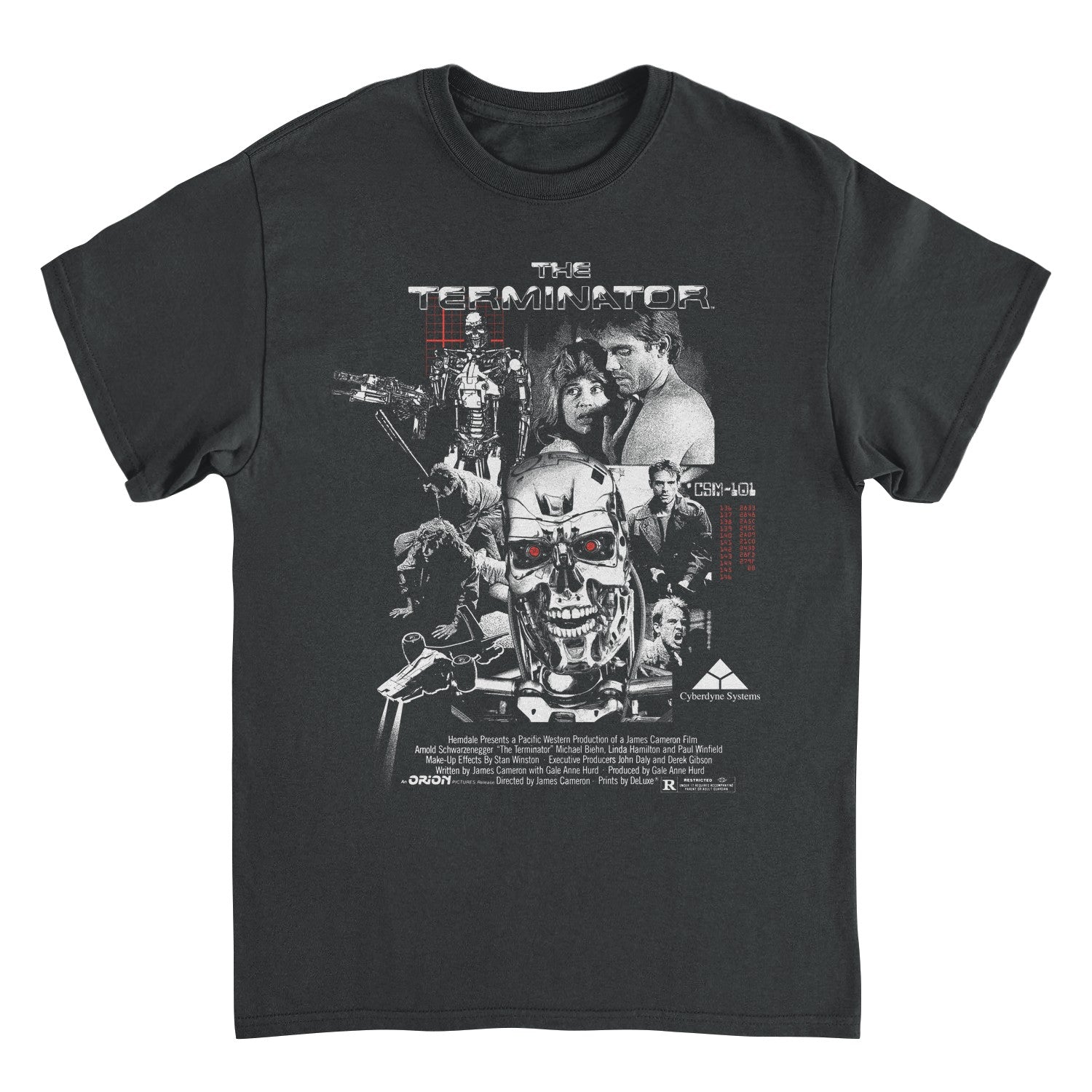 Terminator Movie Collage Mens T Shirt Black