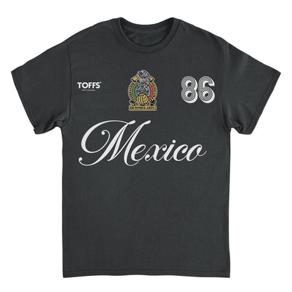 Toffs Retro Soccer Futbol Mexico Mens T Shirt Black
