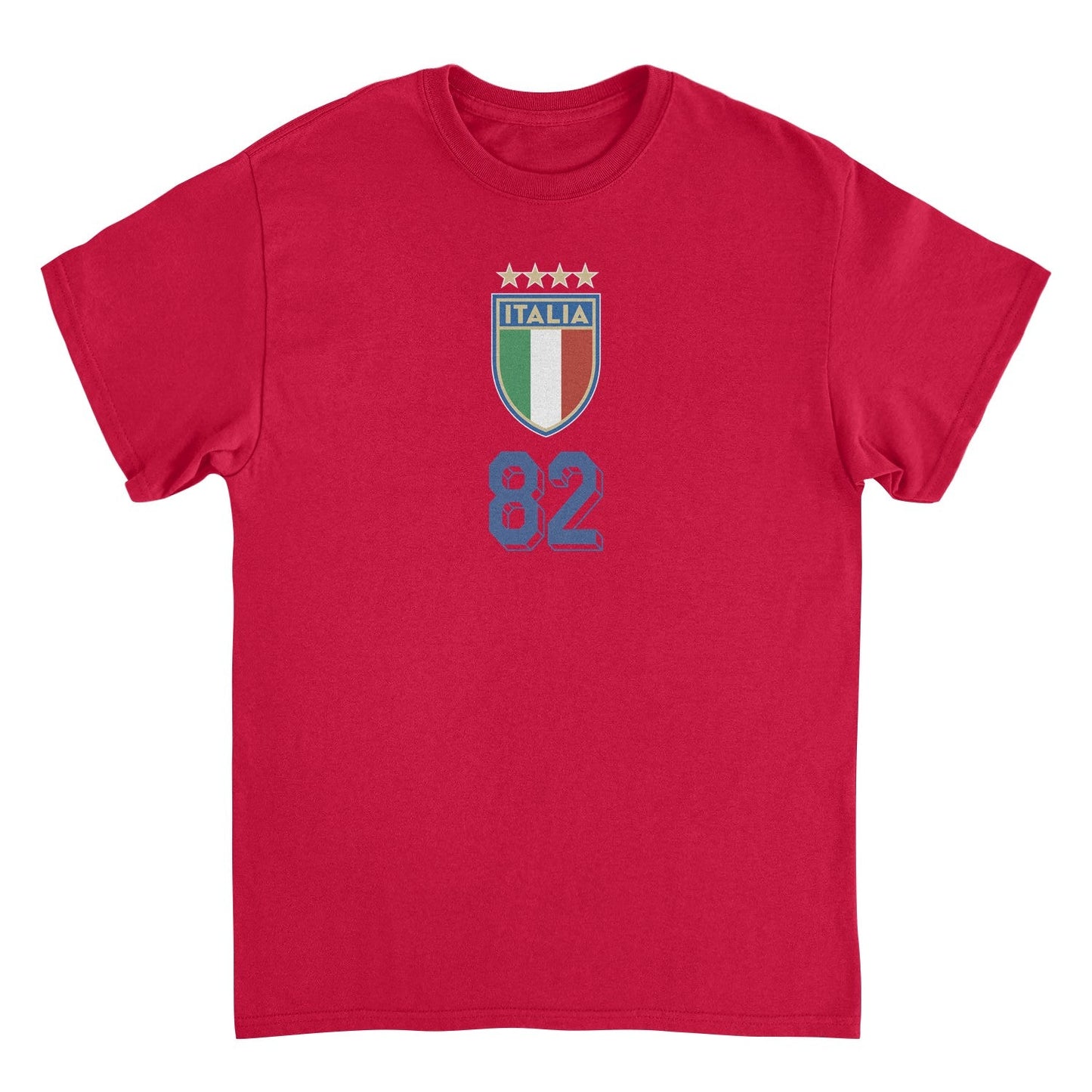 Toffs Retro Soccer Futbol Italia Logo Mens T Shirt Red