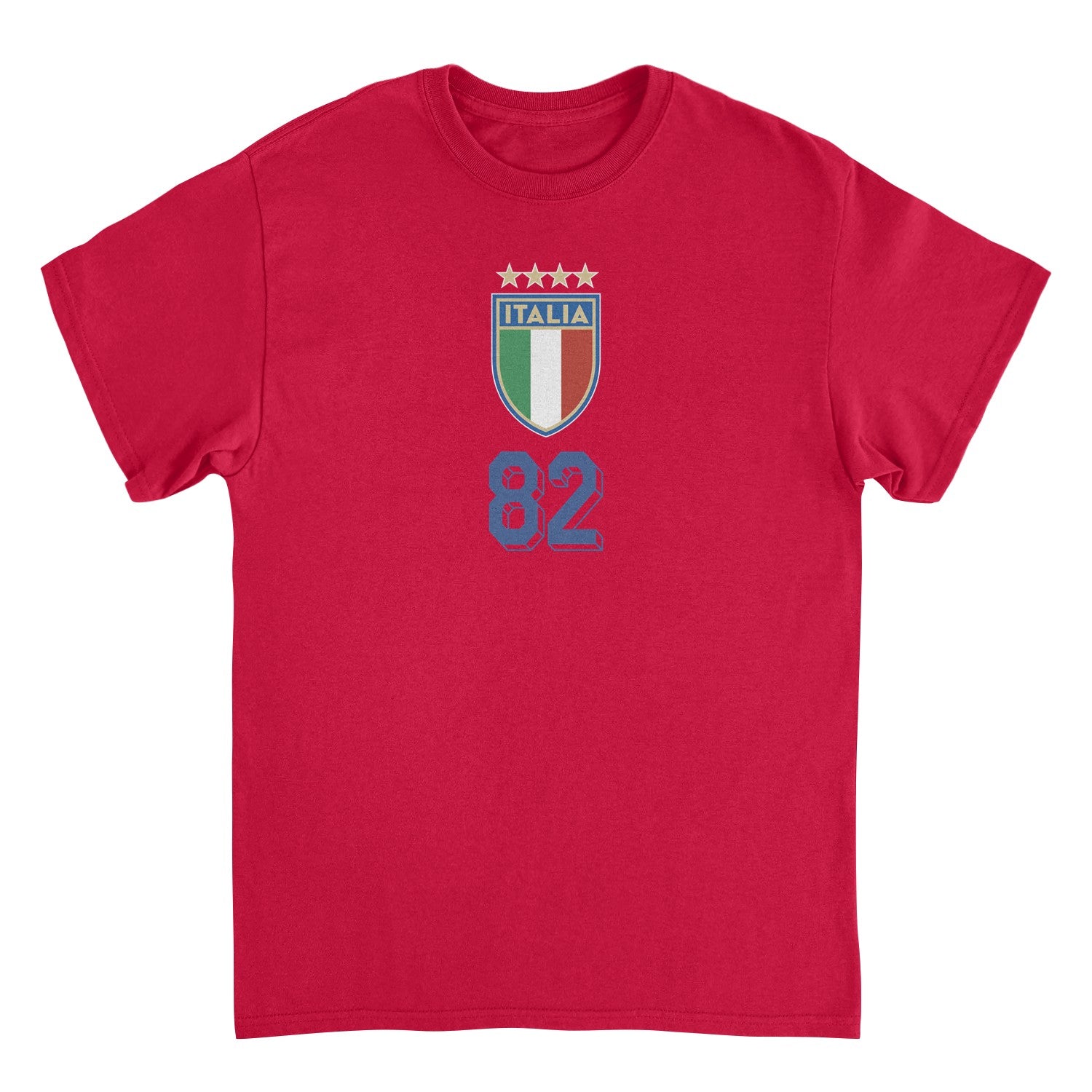 Toffs Retro Soccer Futbol Italia Logo Mens T Shirt Red