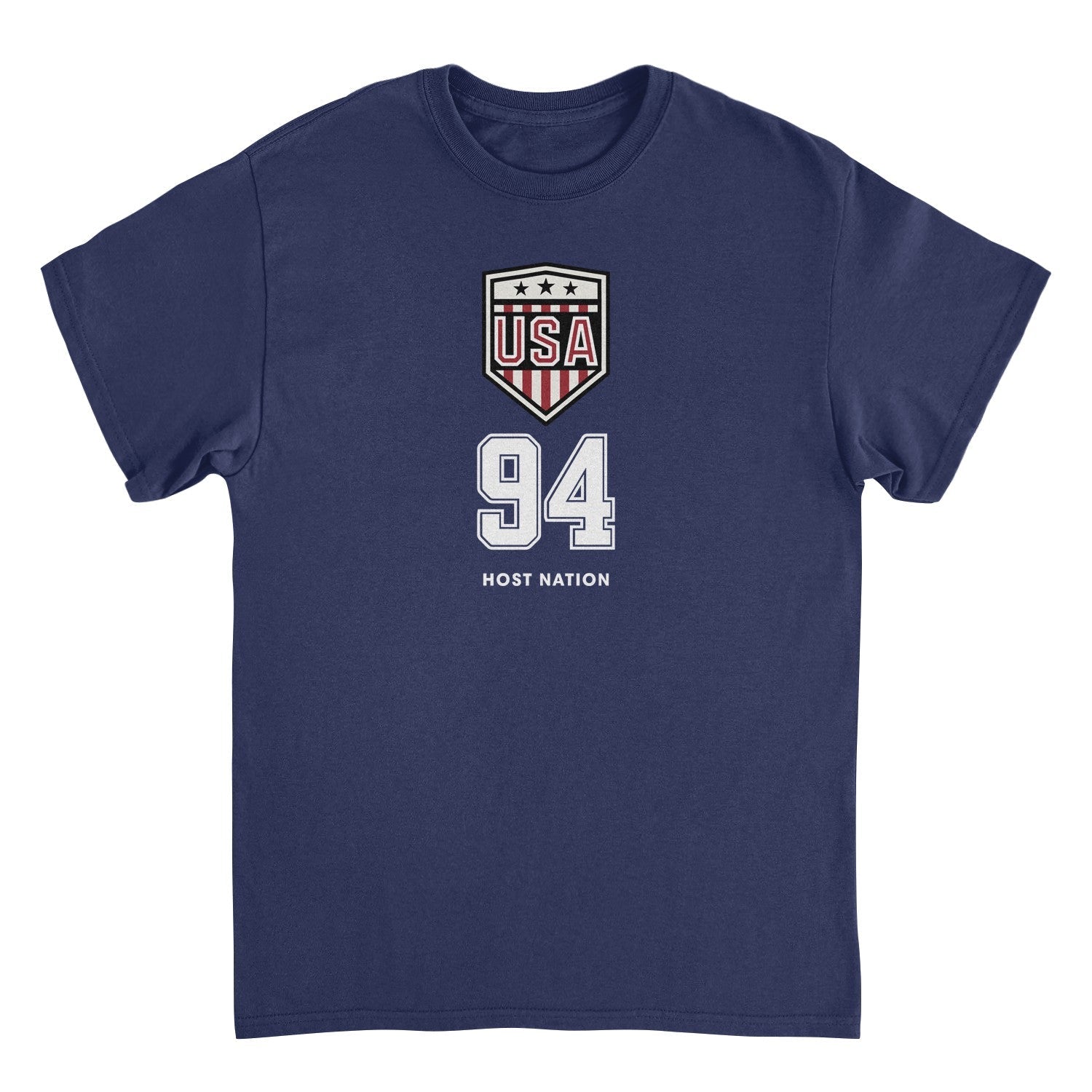 Toffs Retro Soccer Futbol USA Logo Mens T Shirt Navy Blue