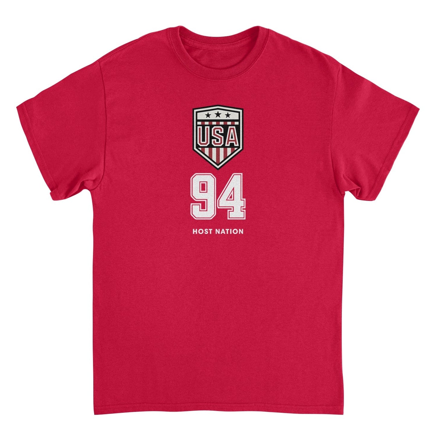Toffs Retro Soccer Futbol USA Logo Mens T Shirt Red