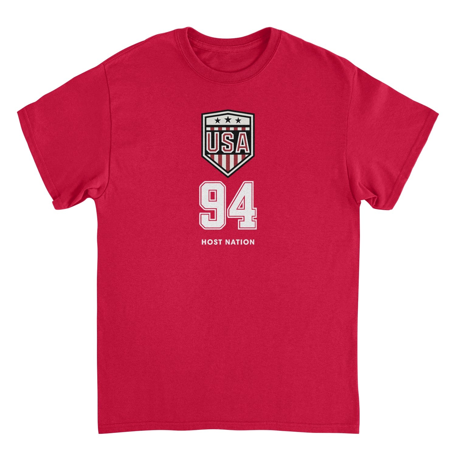 Toffs Retro Soccer Futbol USA Logo Mens T Shirt Red