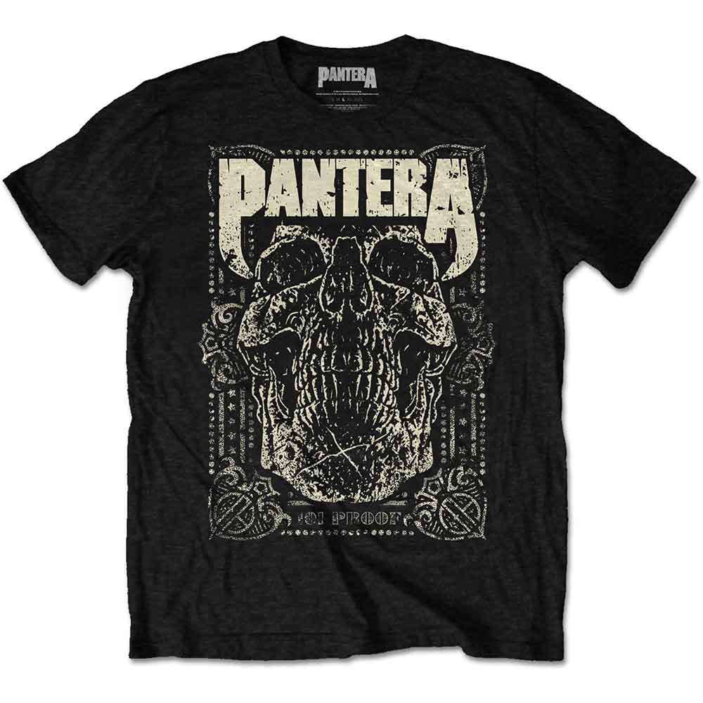 Pantera 101 Proof Skull Mens T Shirt