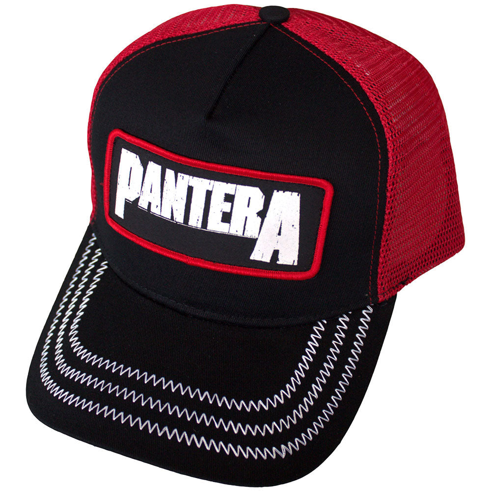 Pantera B&W Patch Hat Black, Red