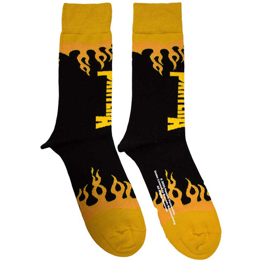 Pantera Flame Socks Black