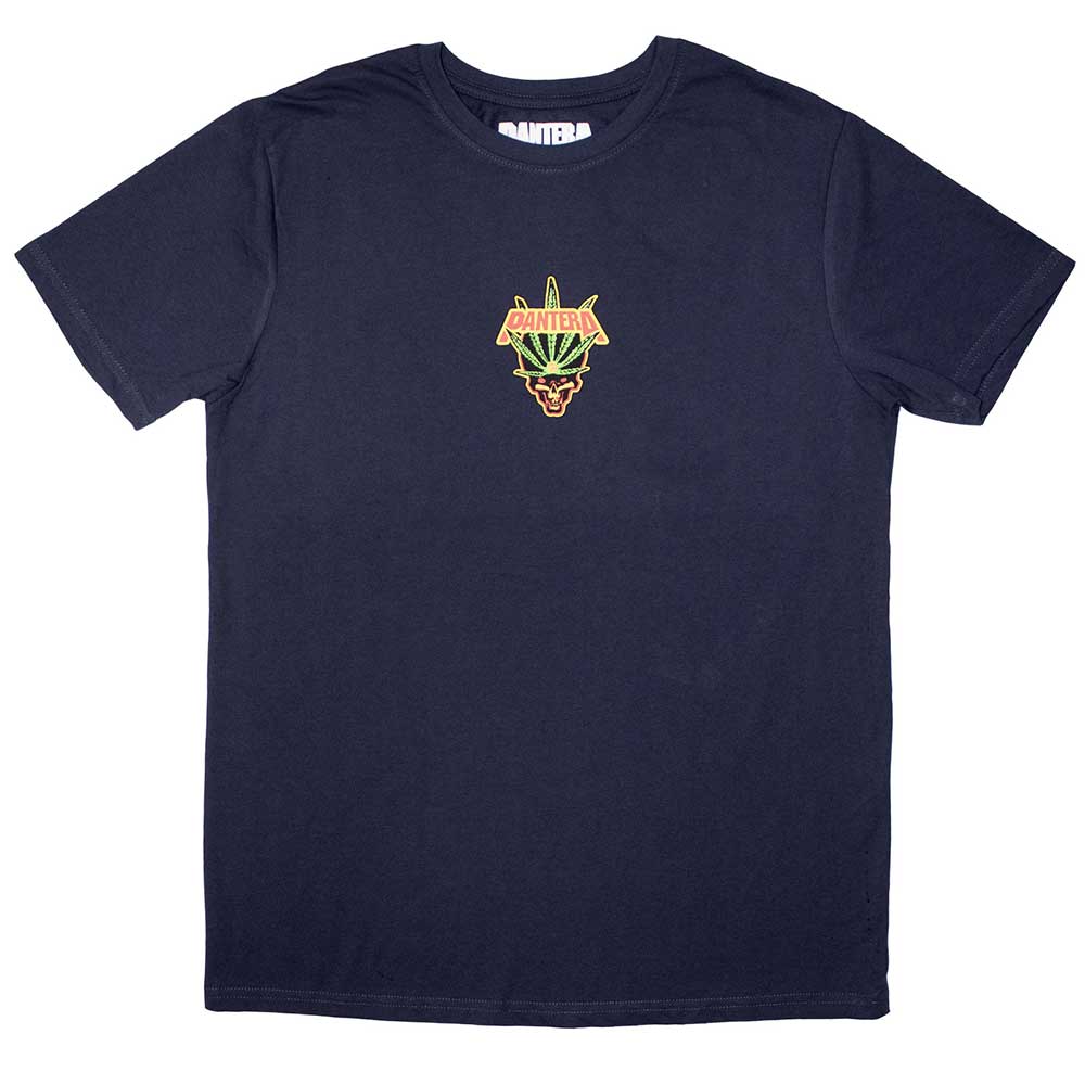 Pantera Mini Leaf Skull Mens T Shirt