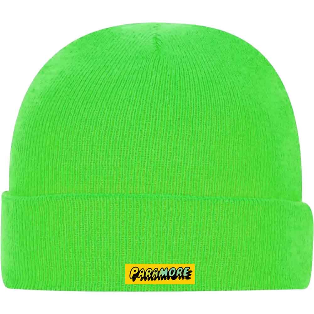 Paramore Logo Beanie Hat Green