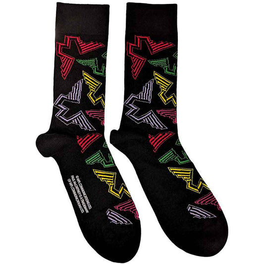 Paul McCartney Wings Logos Socks Black