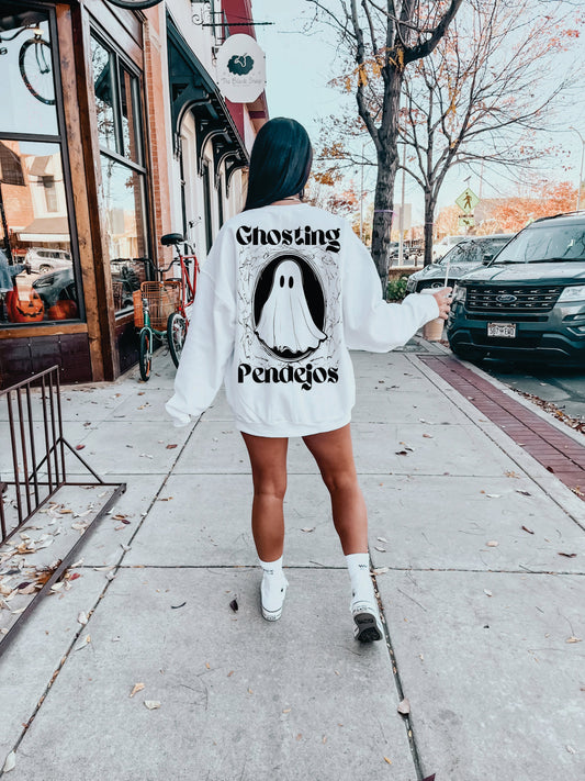 Ghosting Pendejos Womens Pullover Crewneck Sweatshirt