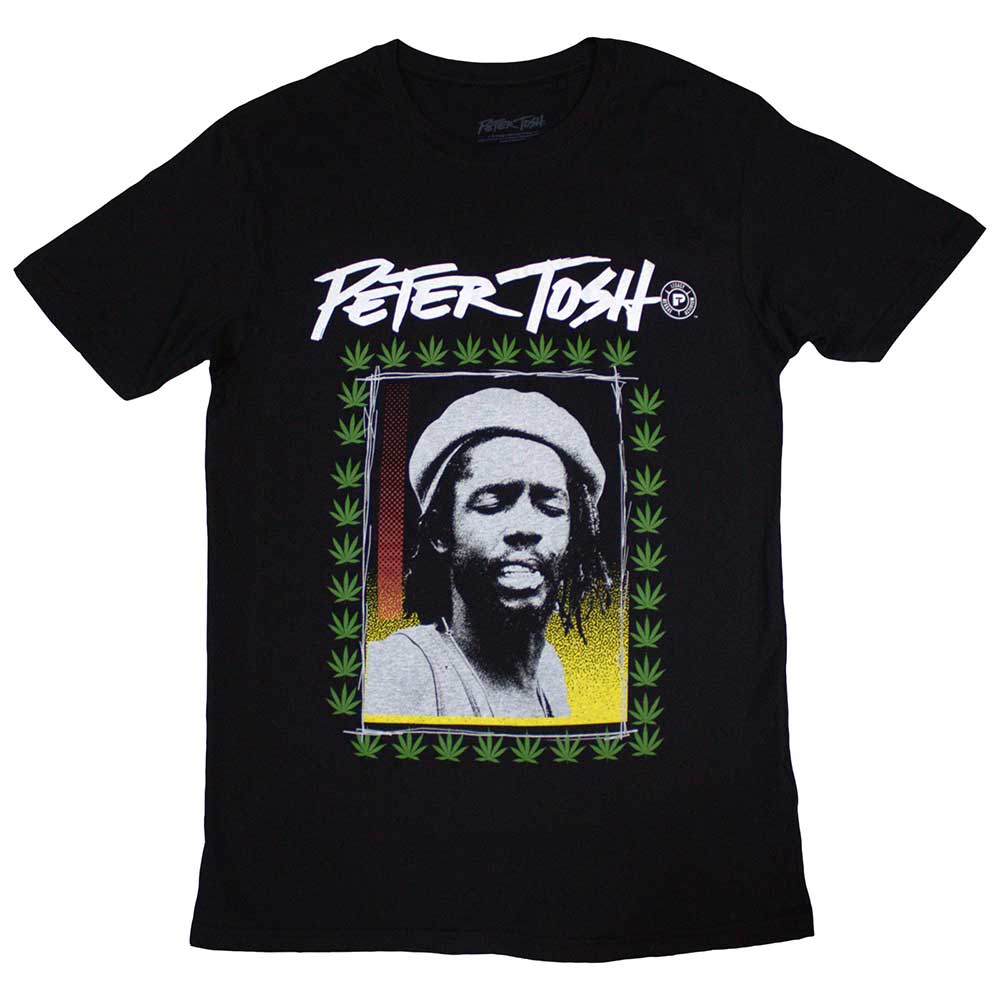 Peter Tosh Leaf Frame Mens T Shirt