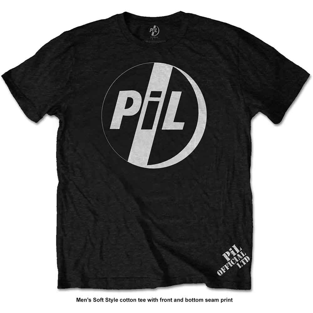 PIL (Public Image Ltd) White Logo Mens T Shirt