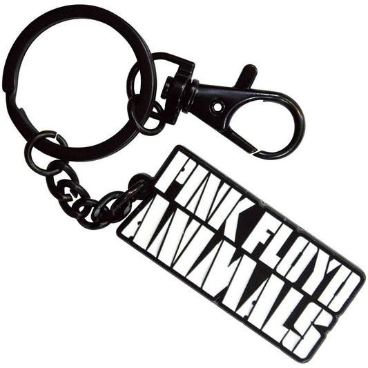Pink Floyd Animals Mono Text Logo Keychain