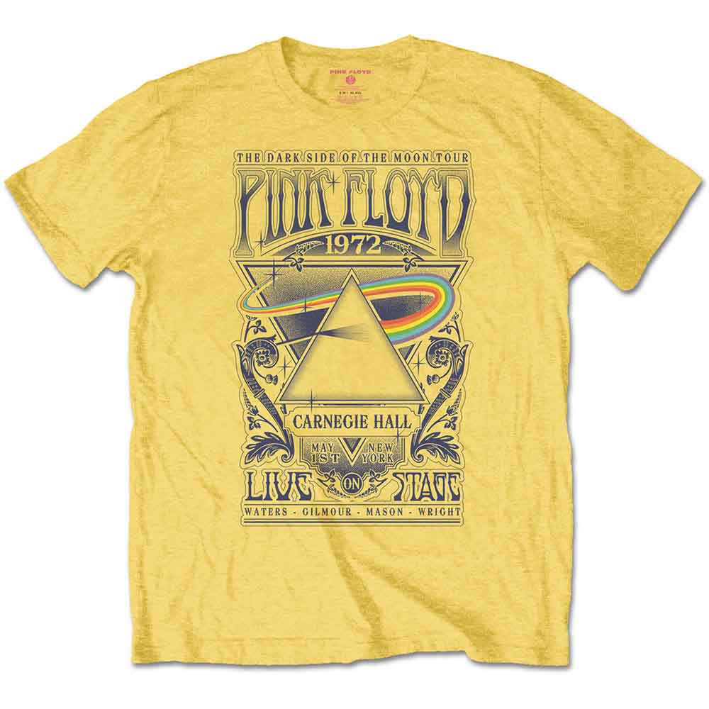 Pink Floyd Carnegie Hall Poster Mens T Shirt