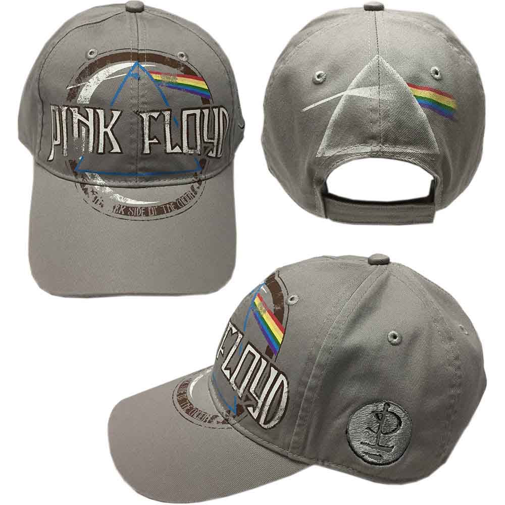 Pink Floyd Dark Side of the Moon Album Distressed Hat Grey