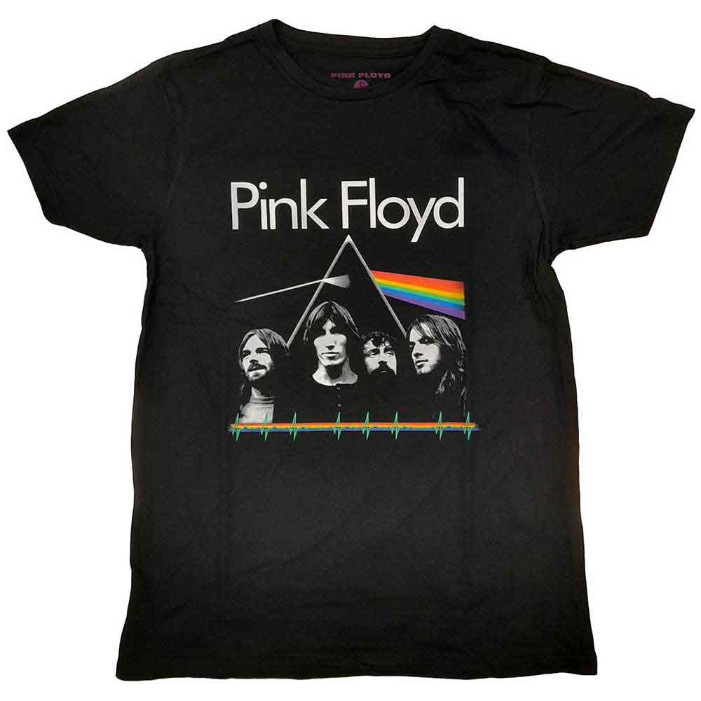 Pink Floyd Dark Side of the Moon Band & Pulse Mens T Shirt