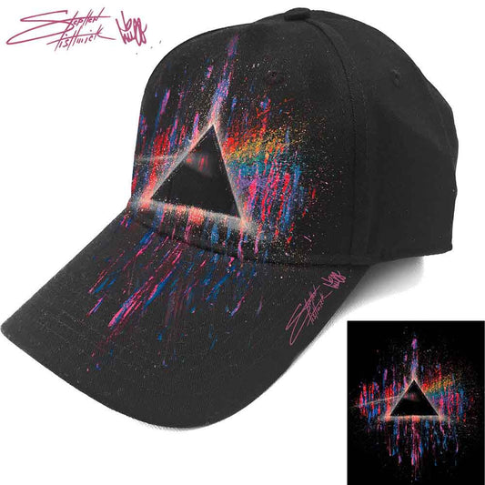 Pink Floyd Dark Side of the Moon Pink Splatter Hat Black