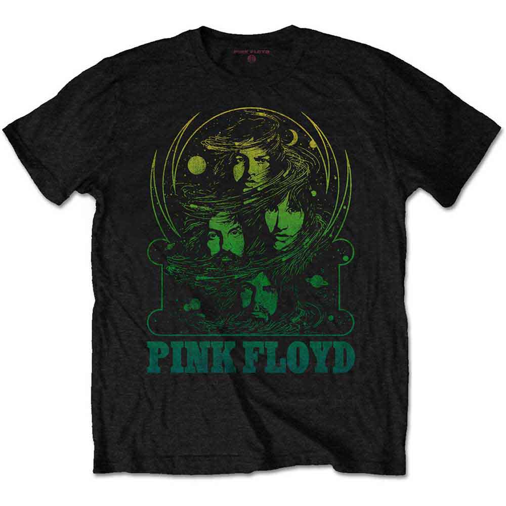 Pink Floyd Green Swirl Mens T Shirt