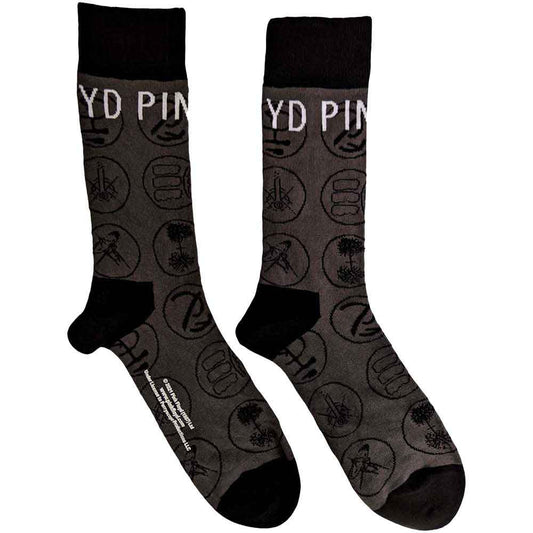 Pink Floyd Later Years Socks Grey