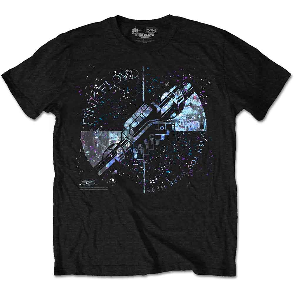 Pink Floyd Machine Greeting Blue Mens T Shirt
