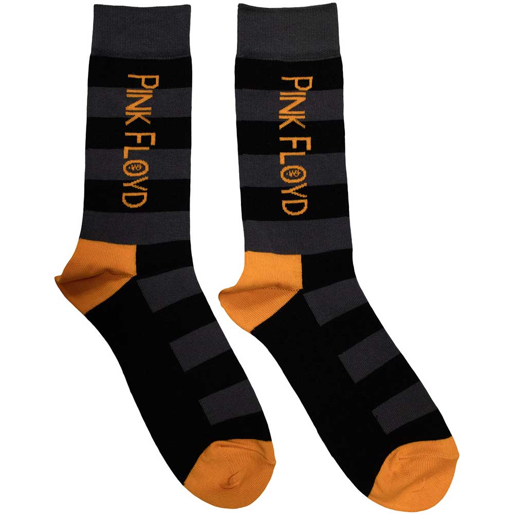 Pink Floyd Orange Logo Socks Black