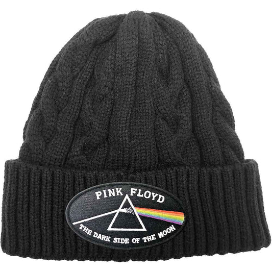 Pink Floyd The Dark Side of the Moon Black Border Beanie Hat Black