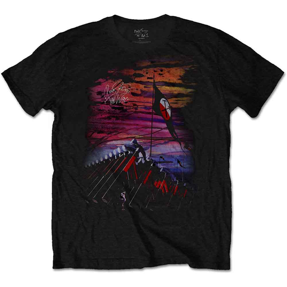 Pink Floyd The Wall Flag & Hammers Mens T Shirt