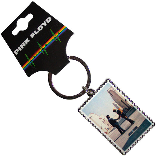 Pink Floyd Wish You Were Here Stamp Keychain