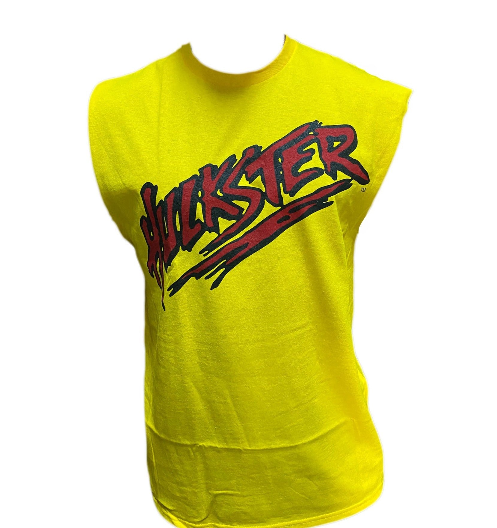 Hulk Hogan Hulkster Cut Off Tank Top Sleeveless T Shirt Yellow