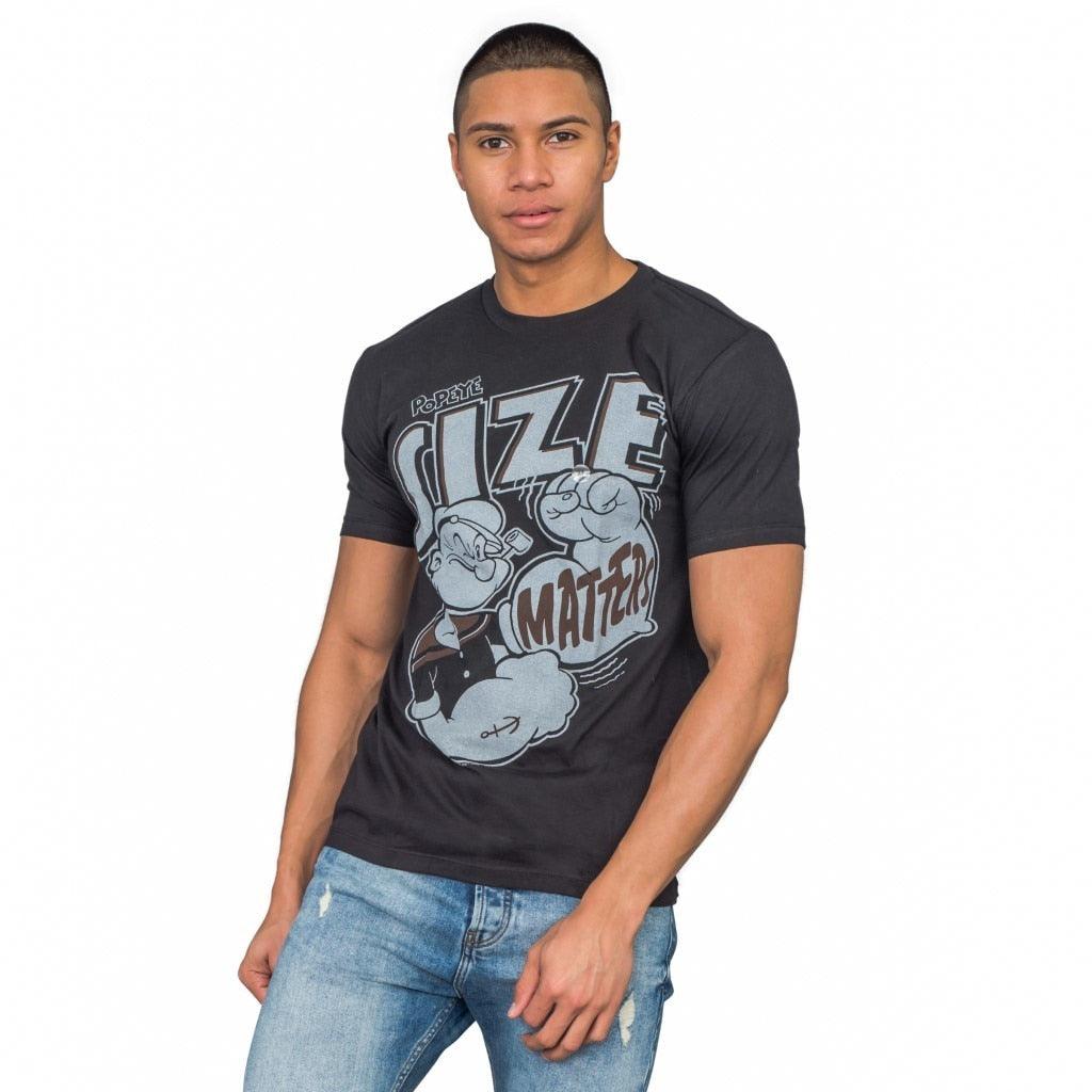 Popeye Size Matters Big Arms T Shirt