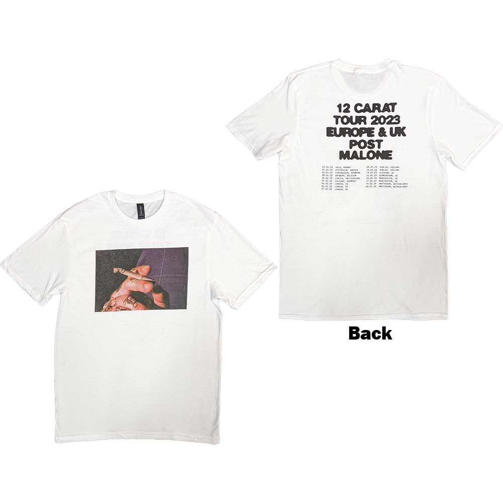 Post Malone Burn It Down 2023 Tour Dates Mens T Shirt