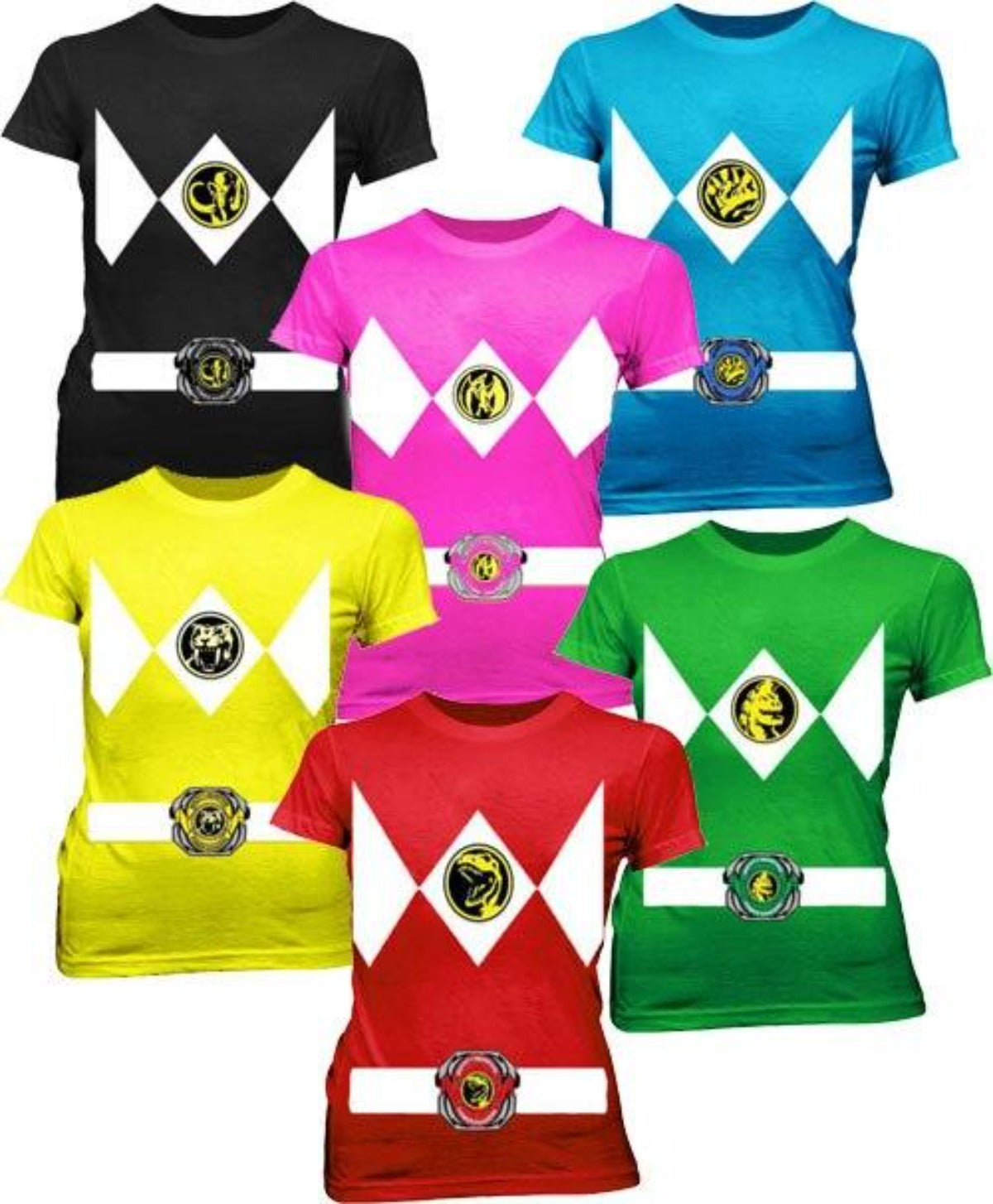 Power Rangers Costume Juniors Tees