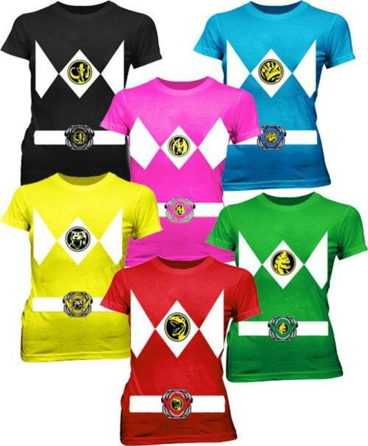 Power Rangers Costume Juniors Tees