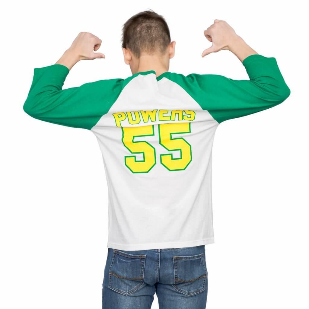 Powers 55 Raglan Baseball Adult T Shirt
