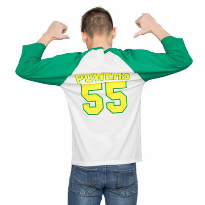 Powers 55 Raglan Baseball Adult T Shirt