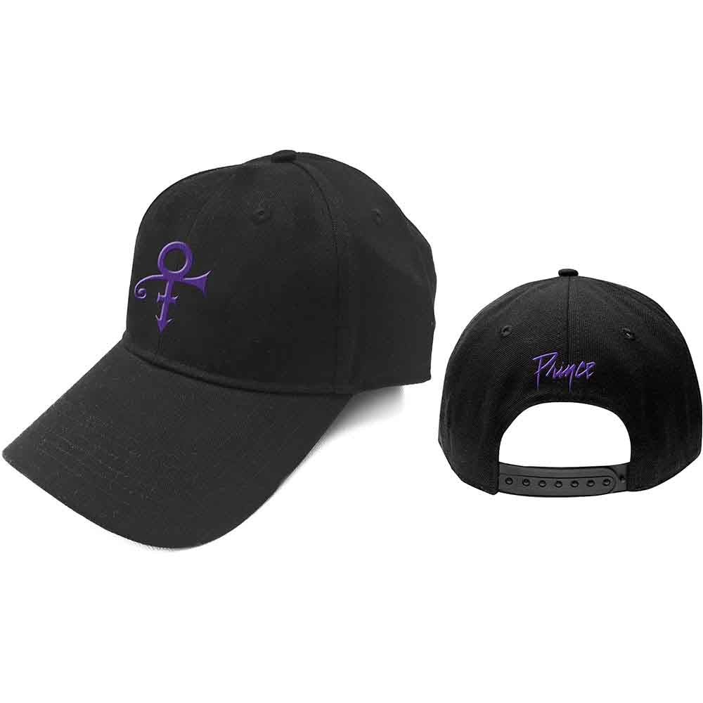 Prince Purple Symbol Hat Black