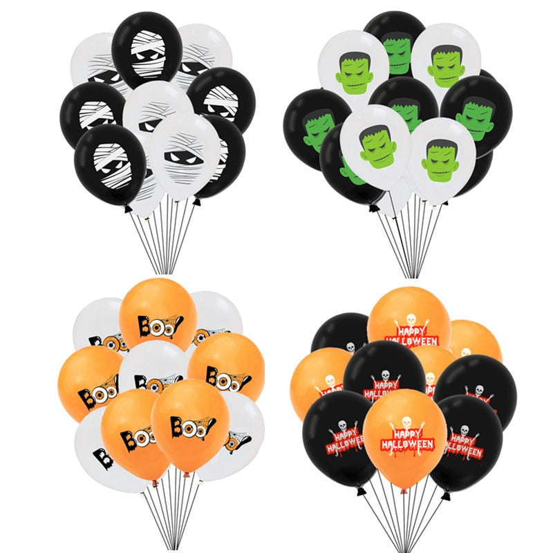 Halloween Latex Balloons Cartton Skull Spieder