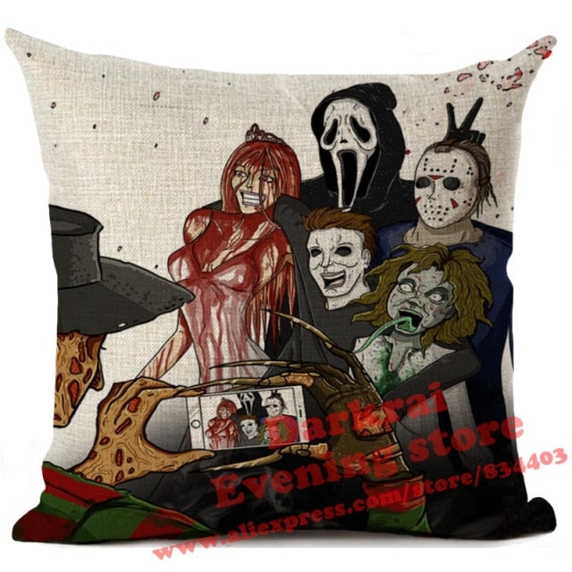 Halloween Horror Cushion Cover Chucky