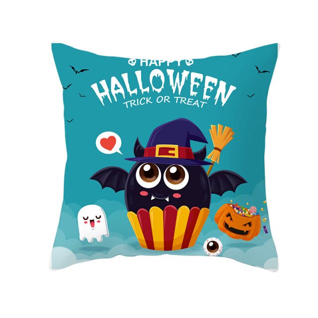 Halloween Pillow Case Halloween Pumpkin Owl Decorative