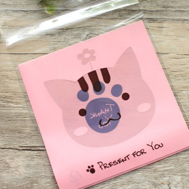 Cute Self-Adhesive Candy Plastic Bag