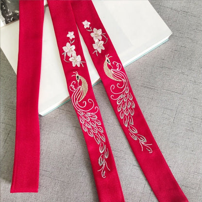 Antique Chinese clothing ribbon embroidery accessorie