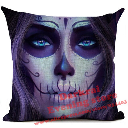 Day Of The Dead Halloween Cushion Cover