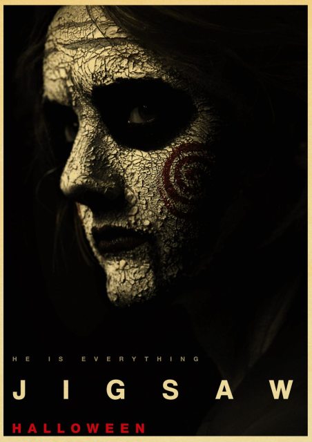 Vintage Saw Classic Horror Movie Poster